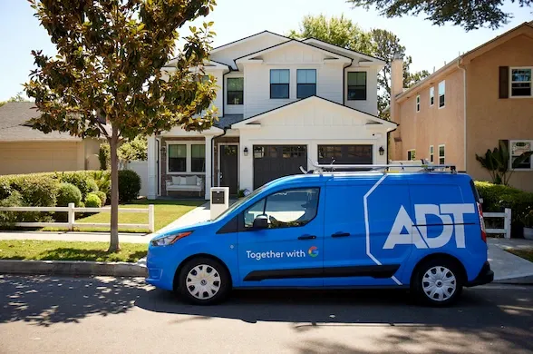 ADT Van in front of home