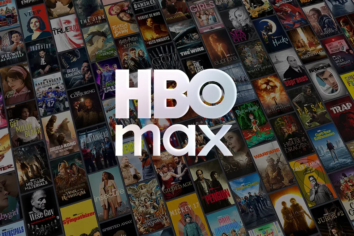 Images of several popular TV shows and movies you can stream on max.