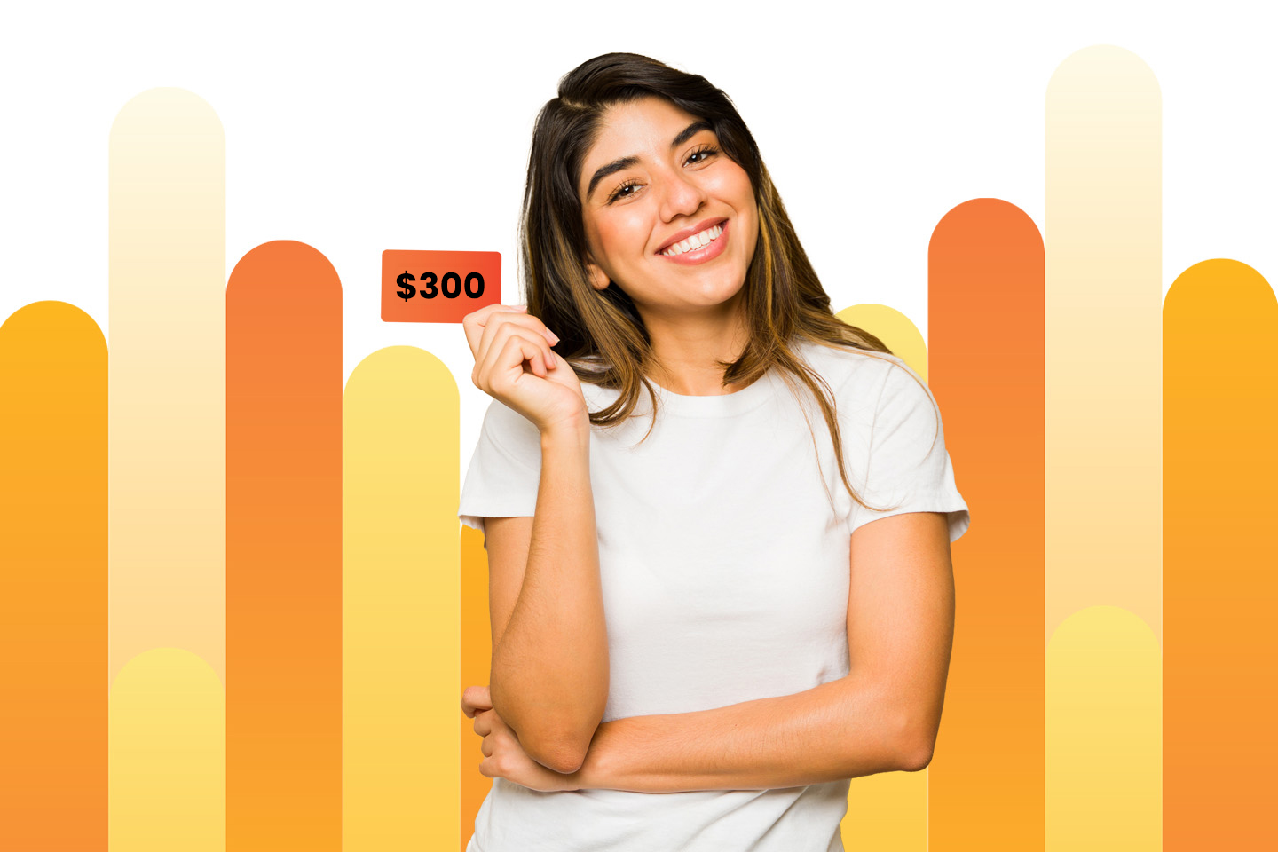 Girl with $300 Gift Card