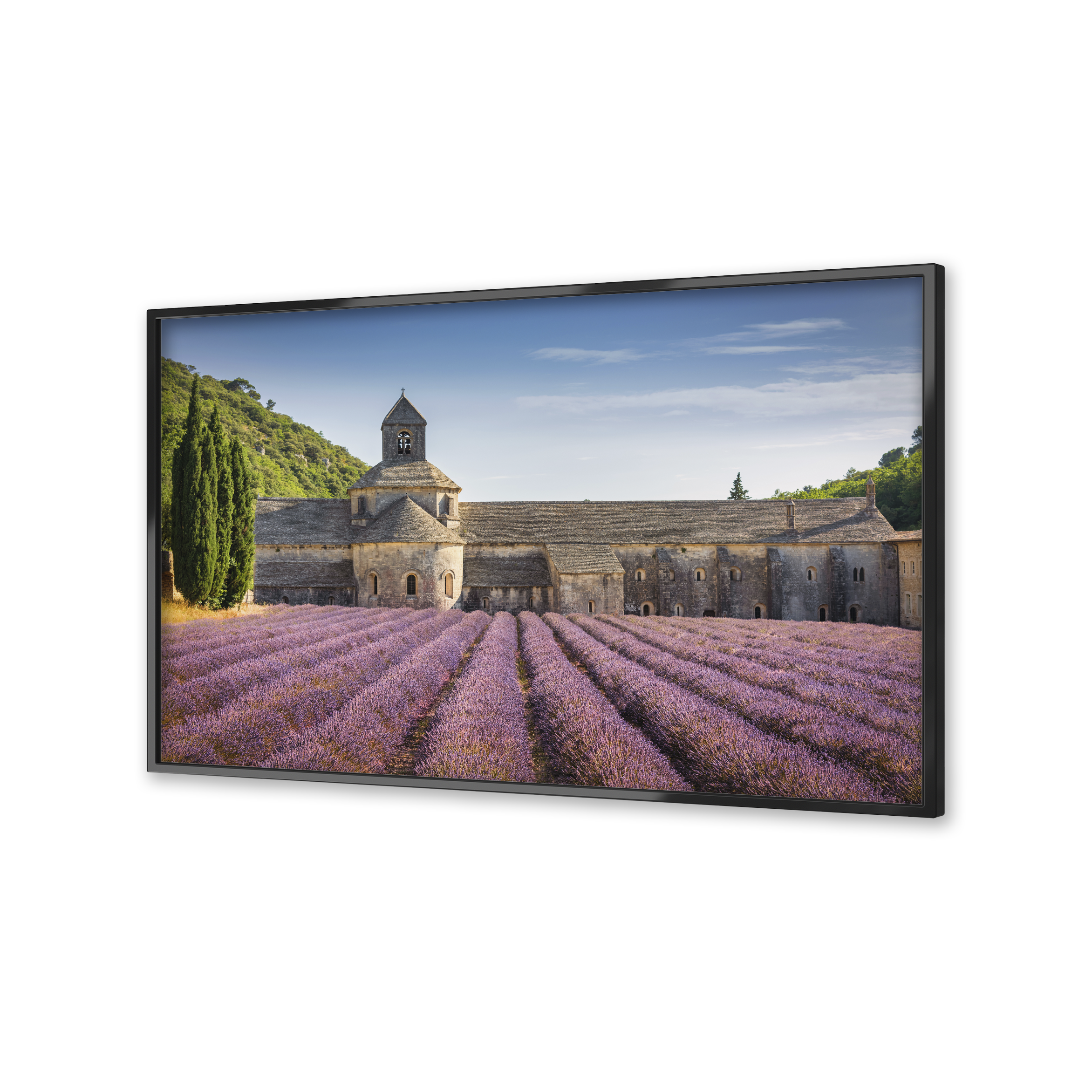 Image of French Countryside on a flatscreen TV