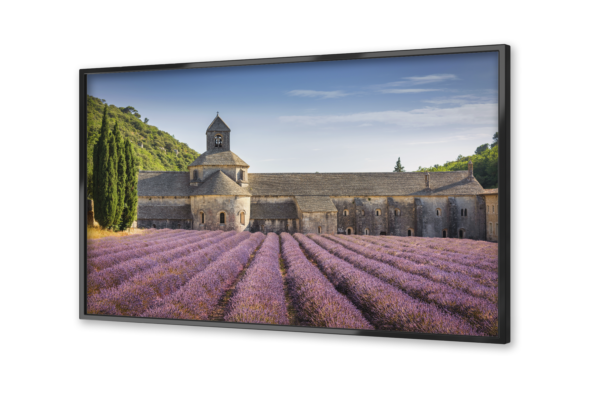 Image of French Countryside on a flatscreen TV