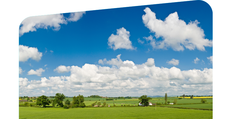 Panoramic view of the countryside