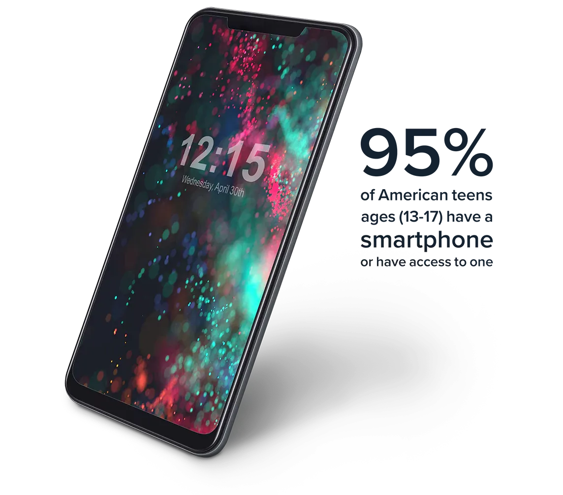smartphone with stat