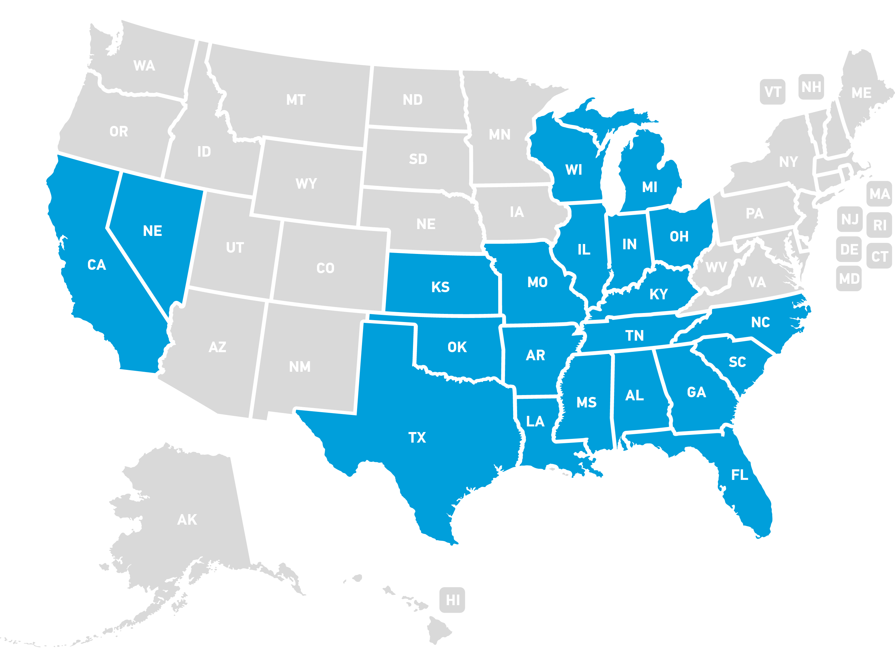 AT&T internet availability map