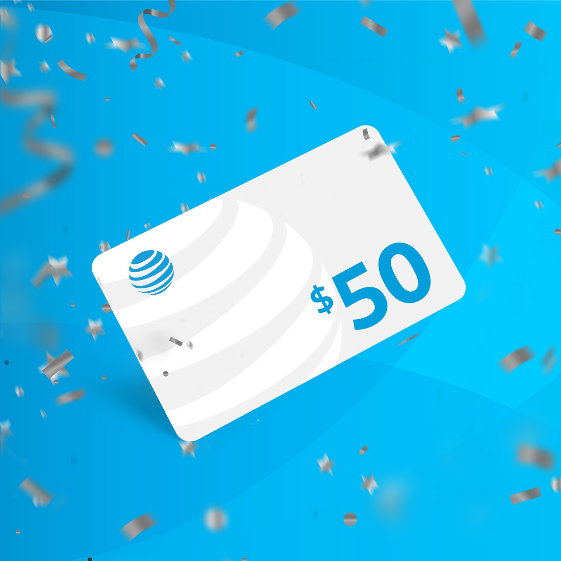 AT&T $50 rewards card
