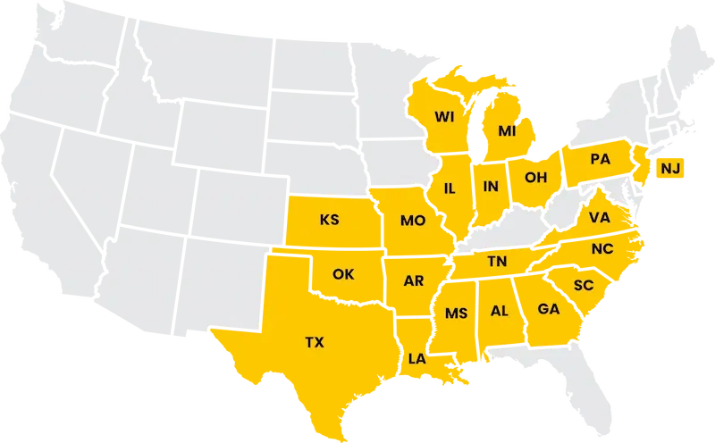 Brightspeed availability map of the United States