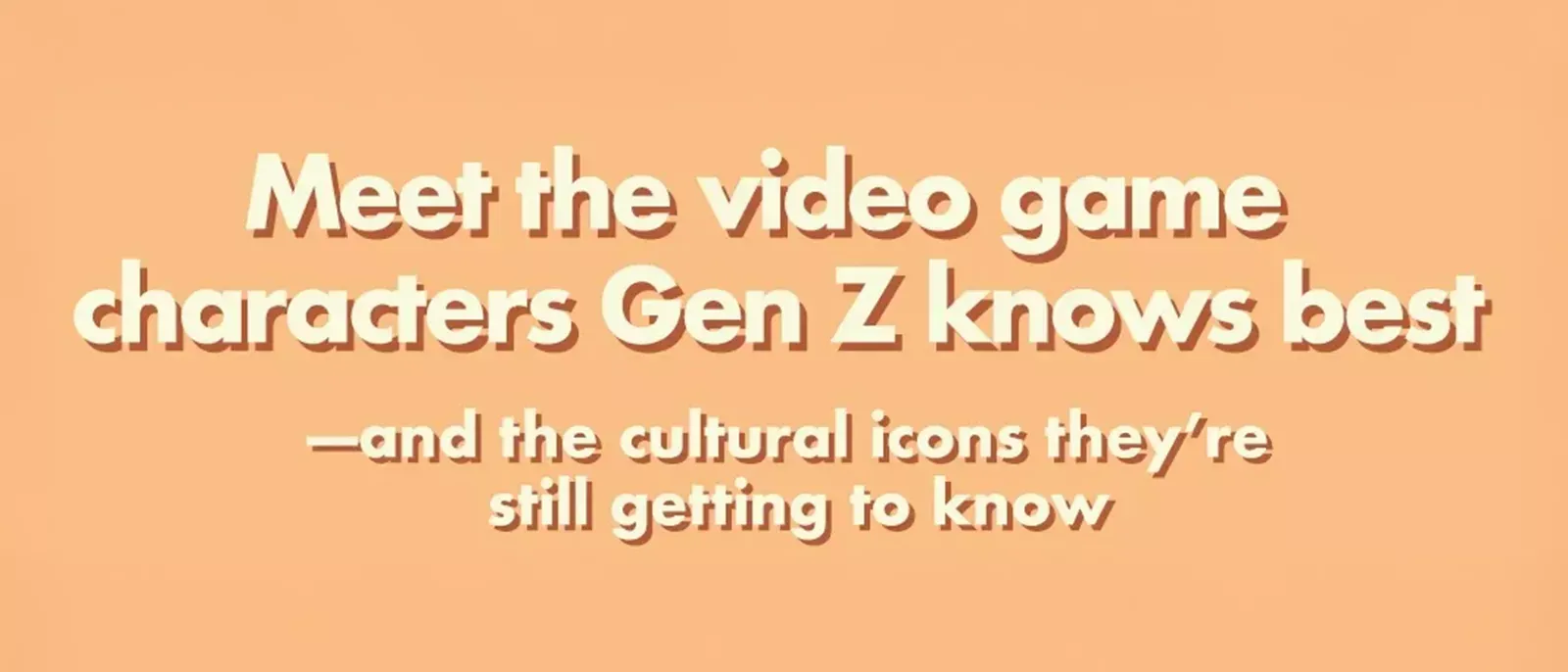 Best known video game characters