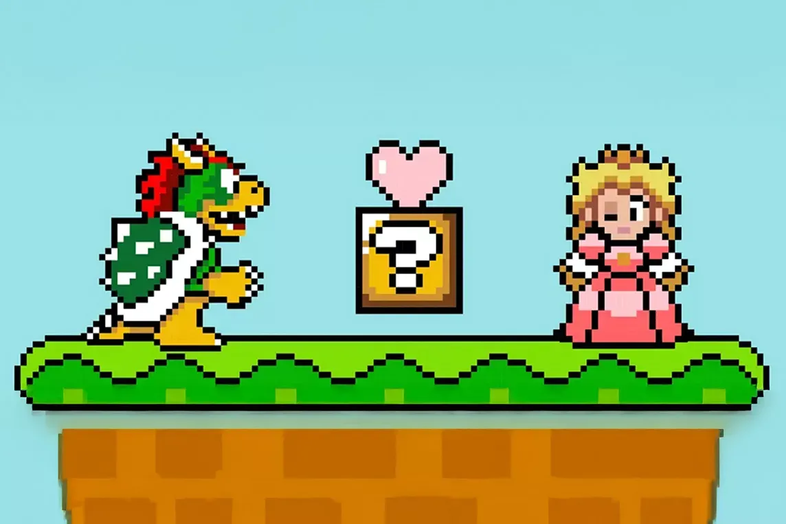 Does gaming affect romantic relationships 8-bit illustration