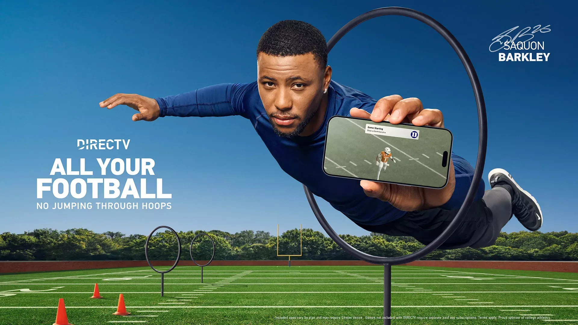 DirecTV All Your Football No Jumping Through Hoops Saquon Barkley Promotion