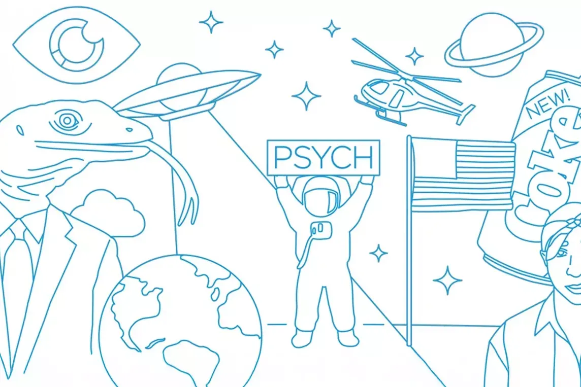 Illustration of conspiracy theories