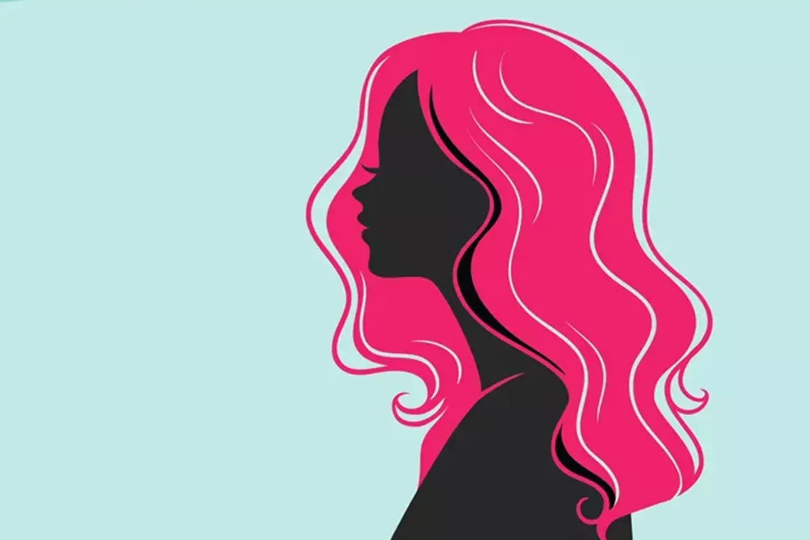 Illustration of a female Hollywood star