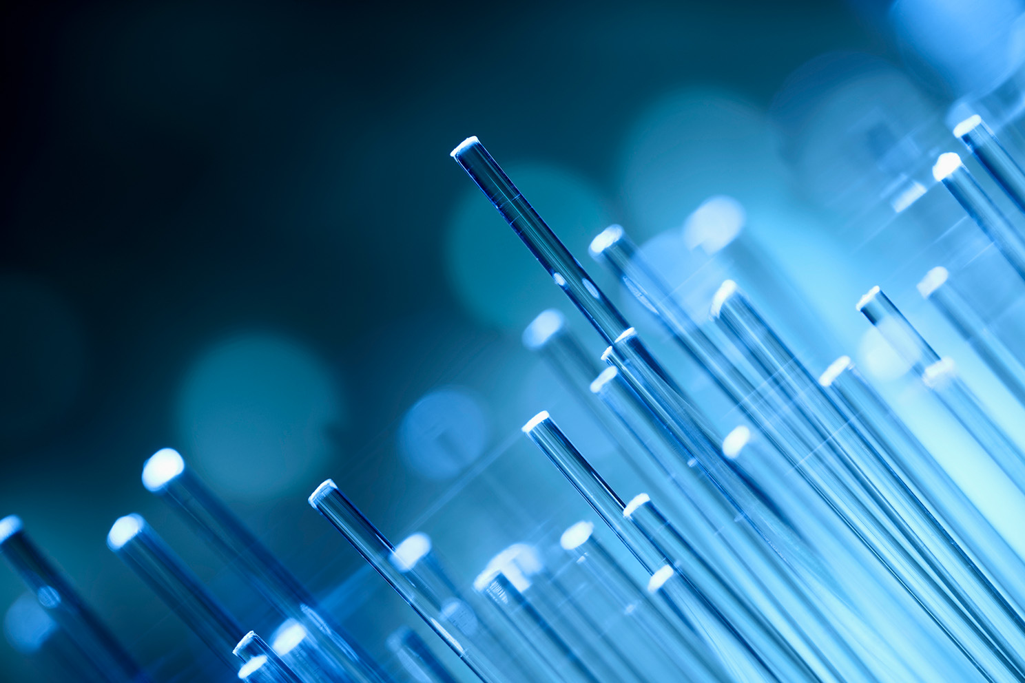 Close up of glass fibers.