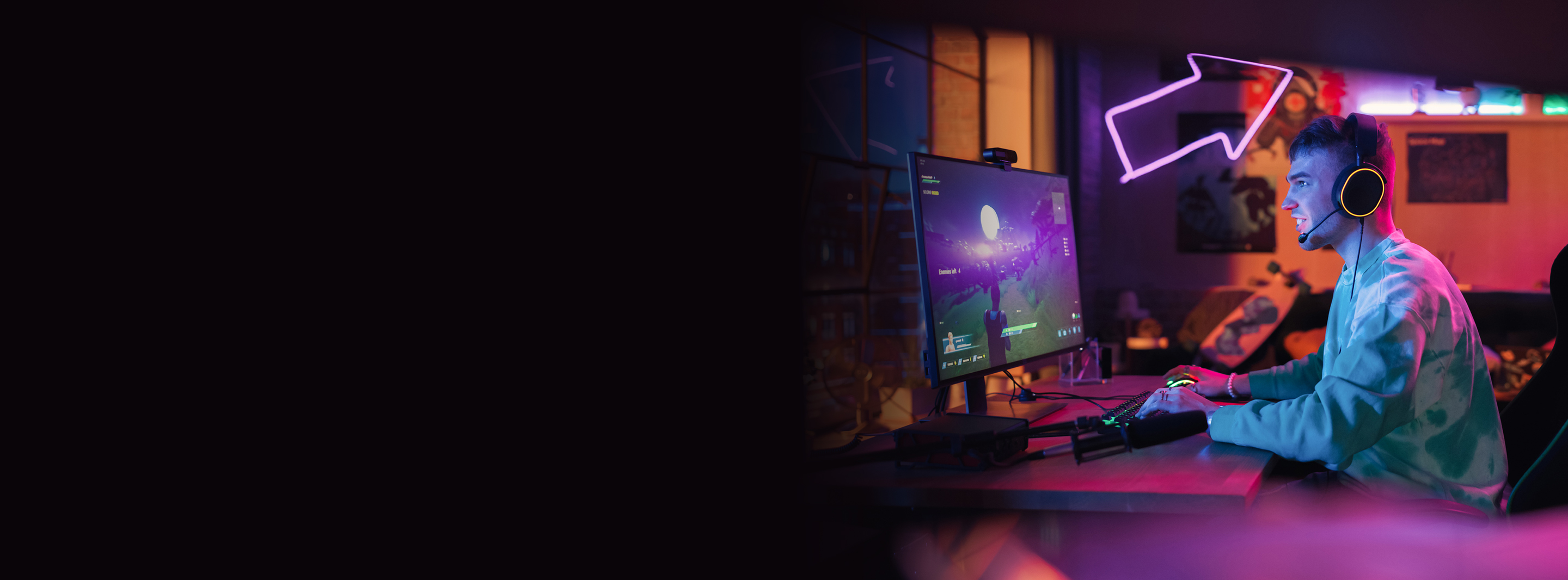 guy playing video games