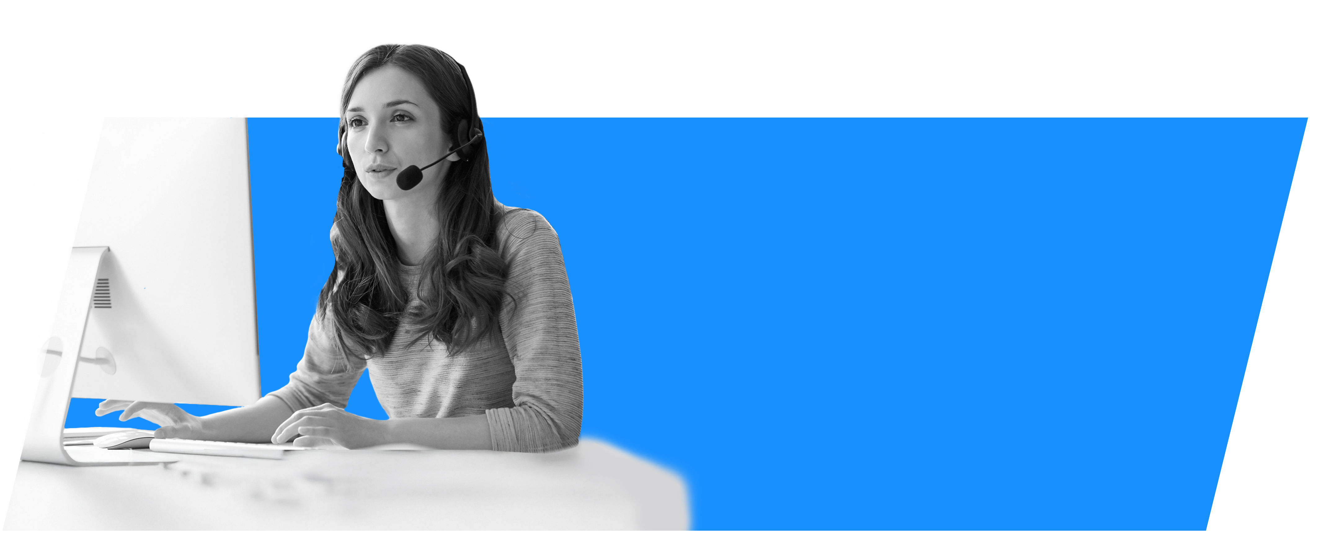 A helpful customer service representative