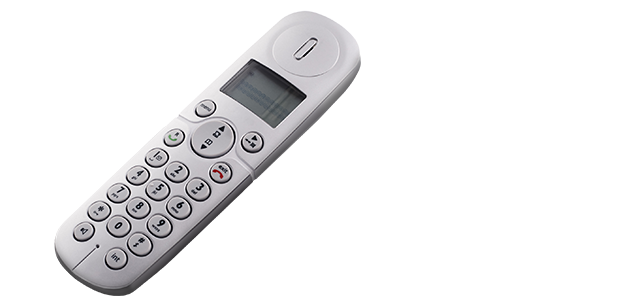 home phone receiver connected to Frontier home phone service