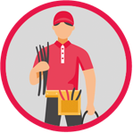 illustration of installer