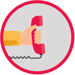 illustration of hand holding phone