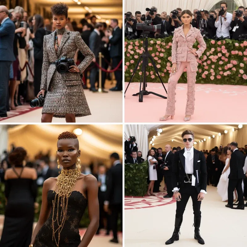 Women in Met Gala Dresses
