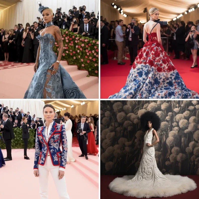 Women in Met Gala Dresses