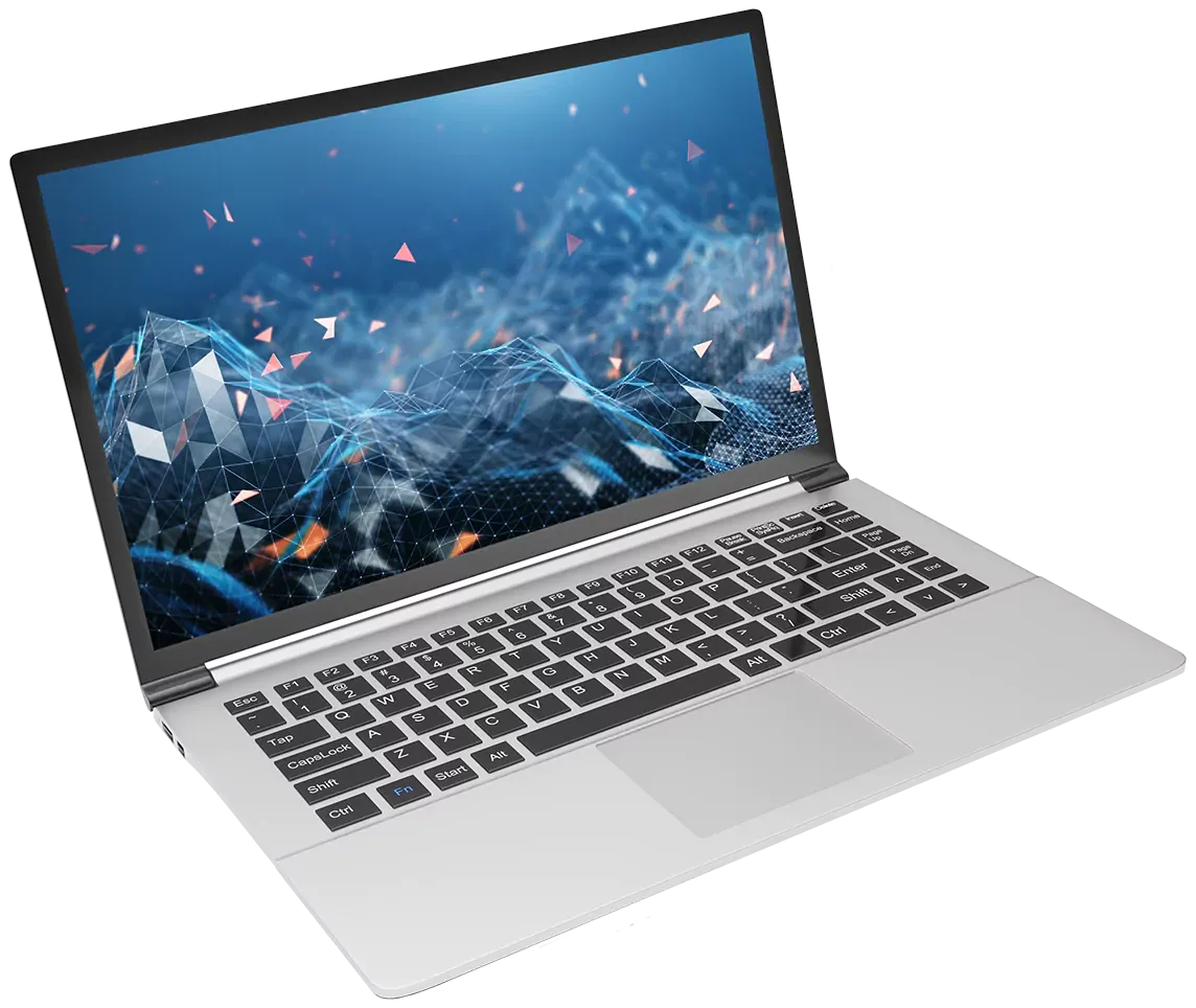 laptop with design background
