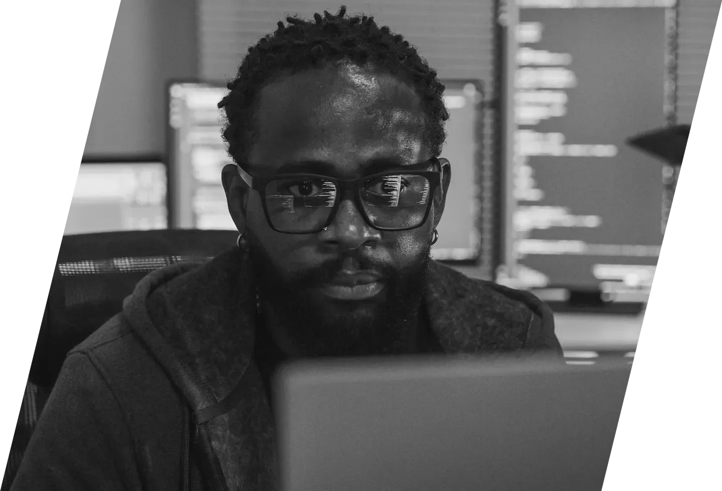 man monitoring systems