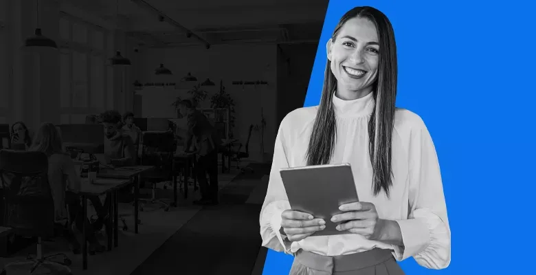 smiling business partner