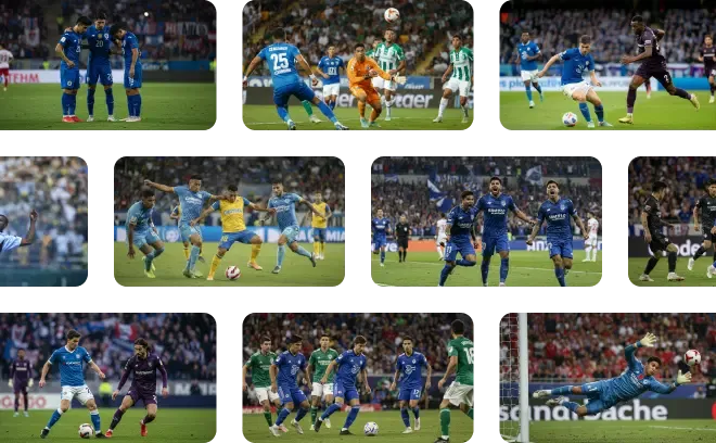 Professional soccer game