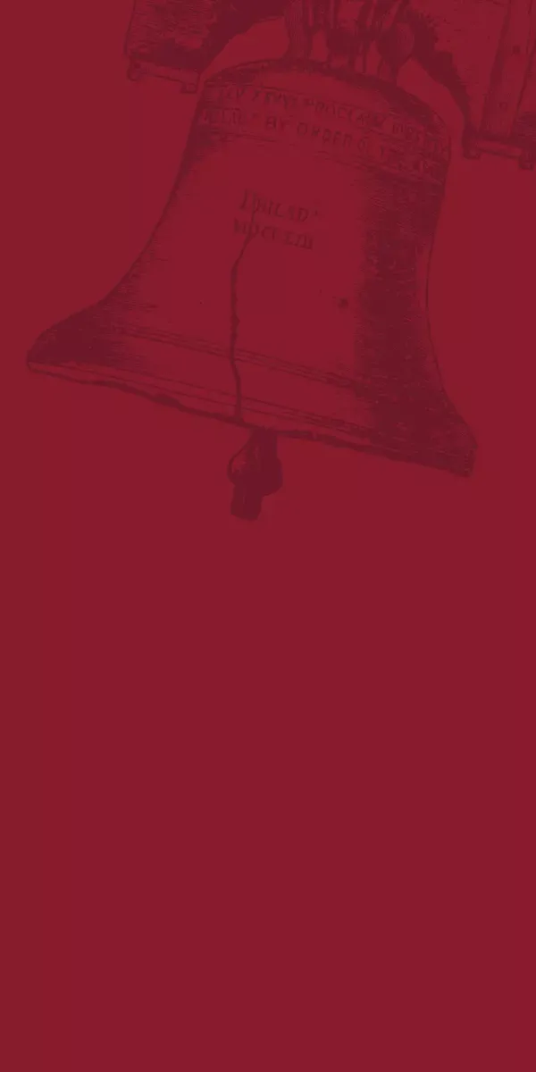 Red Liberty Bell Background
