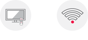 TV and internet icons