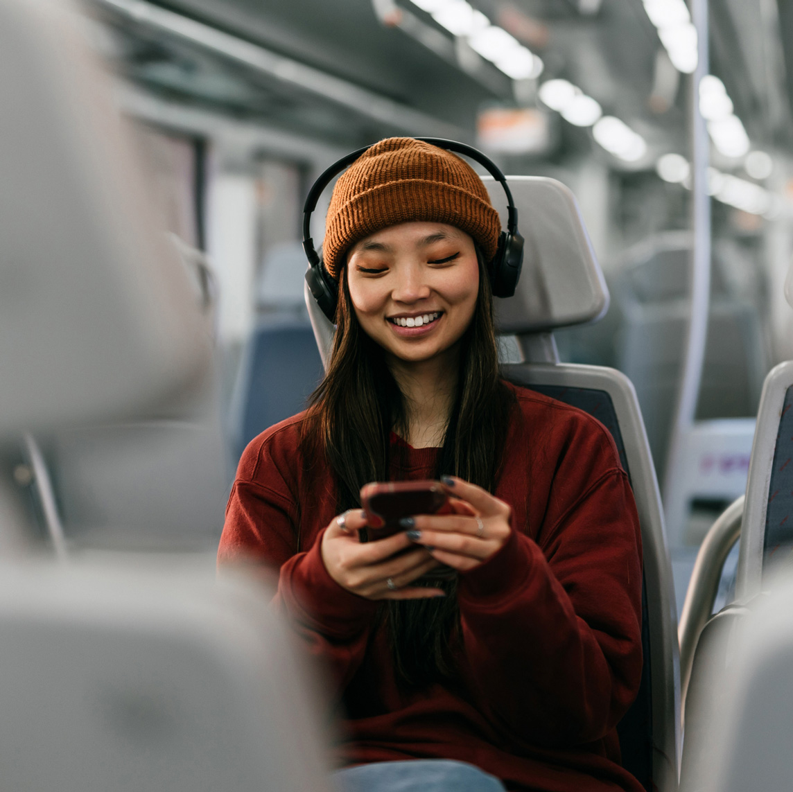 Watching smartphone