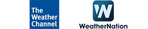 The Weather Channel and Weather Nation logos