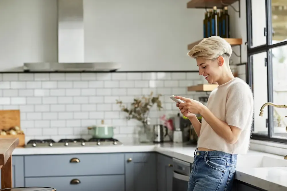 woman using smart phone